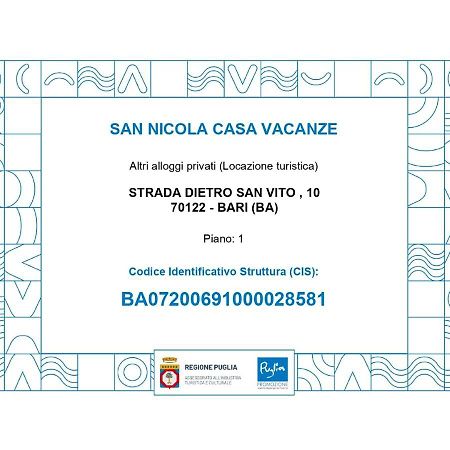 San Nicola Casa Vacanze Bari Zewnętrze zdjęcie